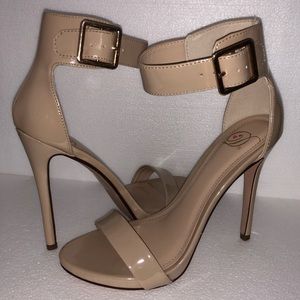 Nude Delicious strappy sandals.